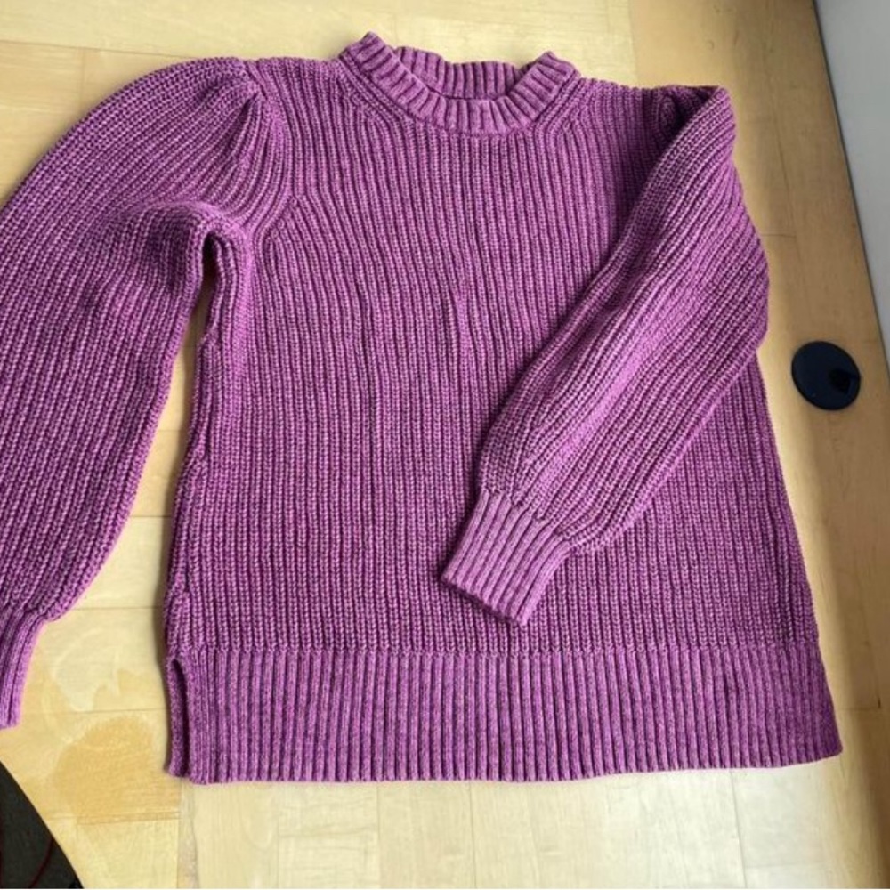 Gap Maternity Shaker Sweater Magenta